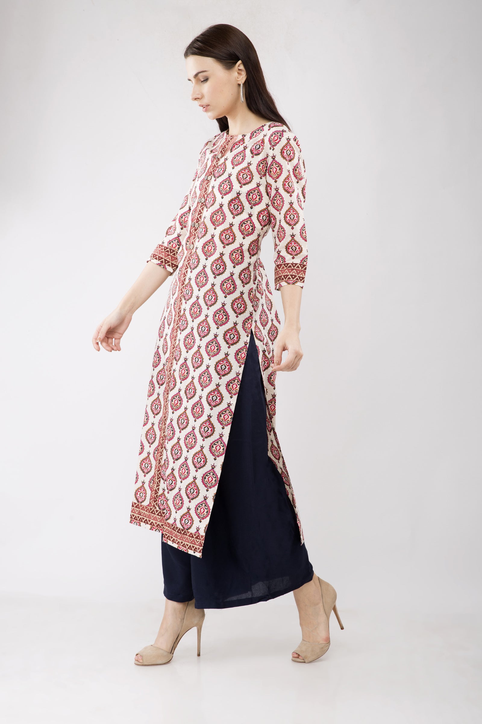 Buy ankle length kurti for women latest design in India @ Limeroad | page 6